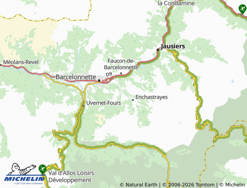 MICHELIN Le Sauze map - ViaMichelin