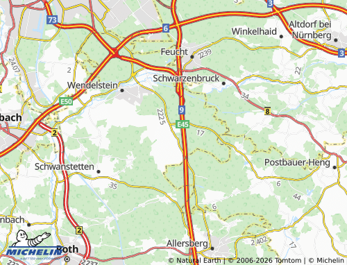 Mapa MICHELIN Sperberslohe - ViaMichelin