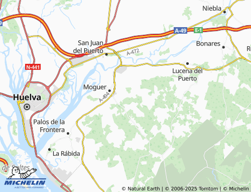 MICHELIN Montemayor map - ViaMichelin