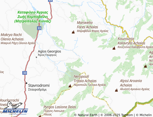 Carte MICHELIN Spartia - ViaMichelin
