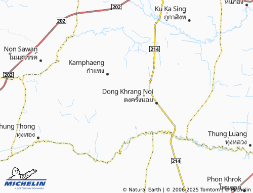 MICHELIN Dong Khrang Yai map - ViaMichelin