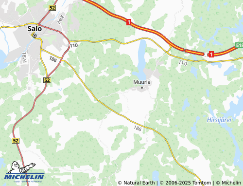 MICHELIN Kistolanpaltta map - ViaMichelin