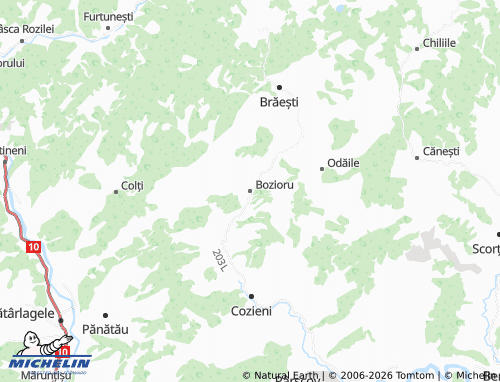 MICHELIN Bozioru map - ViaMichelin