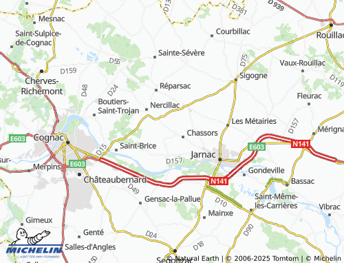 MICHELIN Le Treuil map - ViaMichelin