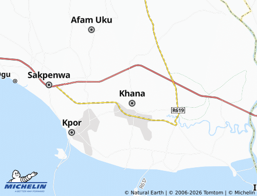 MICHELIN Kani map - ViaMichelin