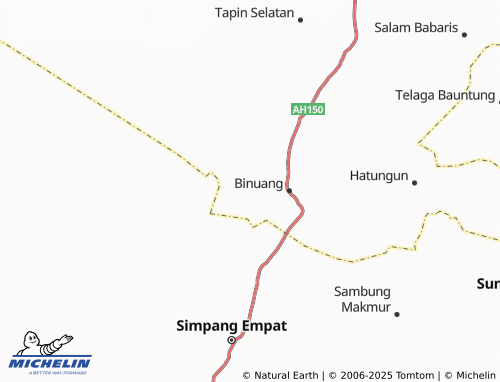 MICHELIN Raya Belanti map - ViaMichelin