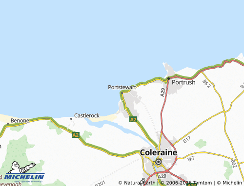 MICHELIN Portstewart map - ViaMichelin