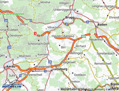 Mapa MICHELIN Birr - ViaMichelin