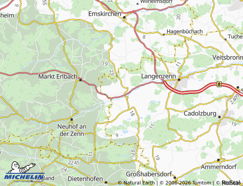 Mapa MICHELIN Wilhermsdorf - ViaMichelin