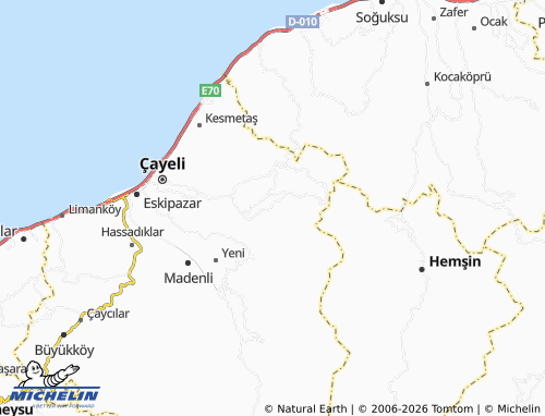 Mappa MICHELIN Aşıklar - ViaMichelin
