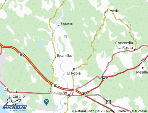 Mapa MICHELIN Lomas del Guayabo - ViaMichelin