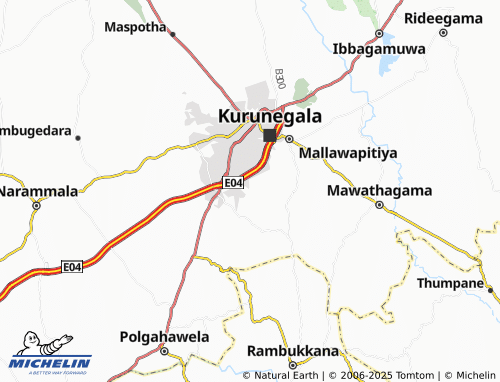 MICHELIN Bodhigama map - ViaMichelin