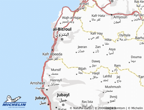 Mapa MICHELIN Marah al-Zayyat - ViaMichelin