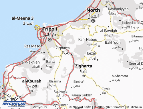 Mapa MICHELIN Zigharta - ViaMichelin