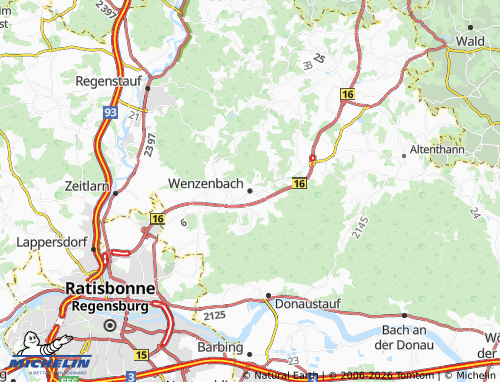 Mappa MICHELIN Wenzenbach - ViaMichelin