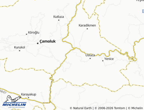 MICHELIN Gücer map - ViaMichelin