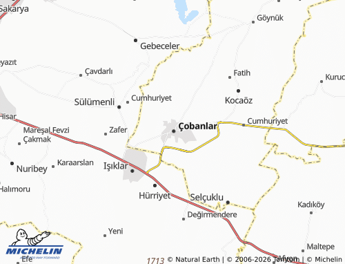 MICHELIN Işık map - ViaMichelin