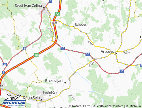 Kaart MICHELIN Negovec - ViaMichelin