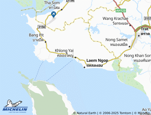 MICHELIN Khlong Yai map - ViaMichelin