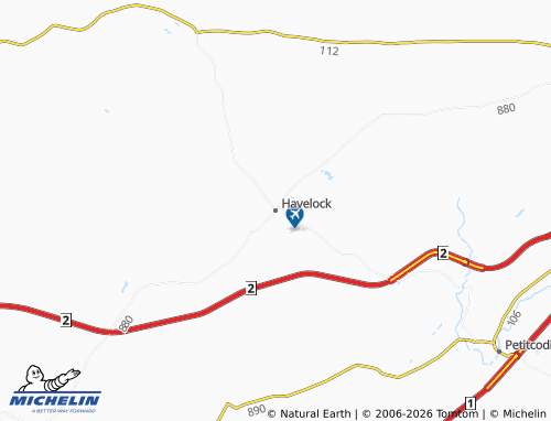 Kaart MICHELIN Havelock - ViaMichelin