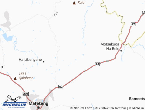 MICHELIN Mahloleng map - ViaMichelin