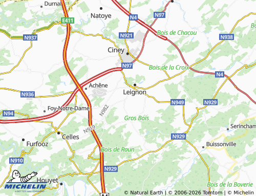 Kaart MICHELIN Corbion - ViaMichelin