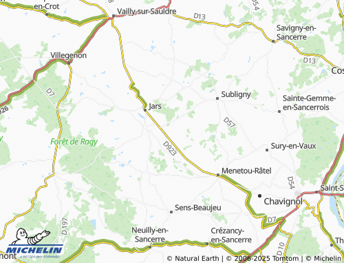MICHELIN Les Deschamps map - ViaMichelin