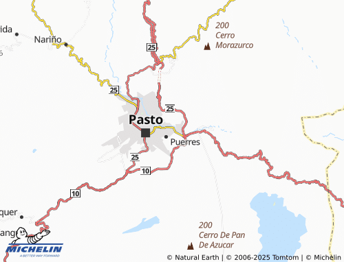 Carte MICHELIN Piedecuesta - ViaMichelin