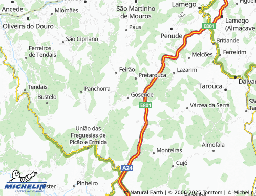 MICHELIN Gosende map - ViaMichelin