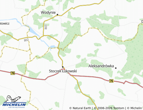 MICHELIN-Landkarte Zgórznica - ViaMichelin