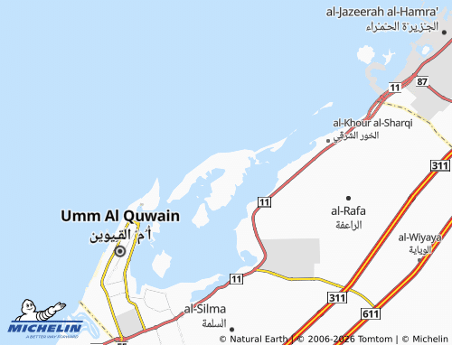 MICHELIN Al Seanneeah map - ViaMichelin