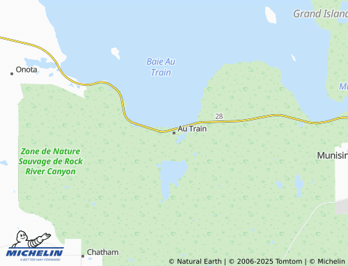 MICHELIN Au Train map - ViaMichelin