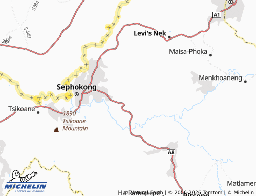 MICHELIN-Landkarte Khokhotsaneng - ViaMichelin