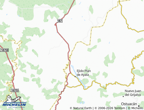 Mappa MICHELIN Ejido Bajo Amacohite - ViaMichelin