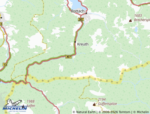 MICHELIN Wildbad Kreuth map - ViaMichelin