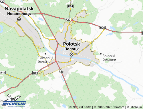 MICHELIN-Landkarte Polazk - ViaMichelin