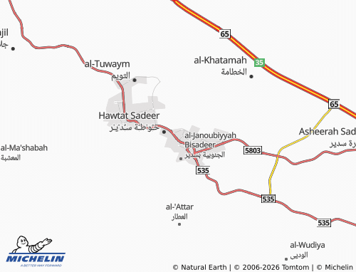 MICHELIN-Landkarte al-Rub'ah - ViaMichelin