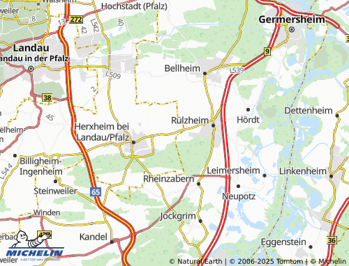 MICHELIN Herxheimweyher map - ViaMichelin
