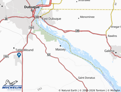 Mappa MICHELIN Massey - ViaMichelin