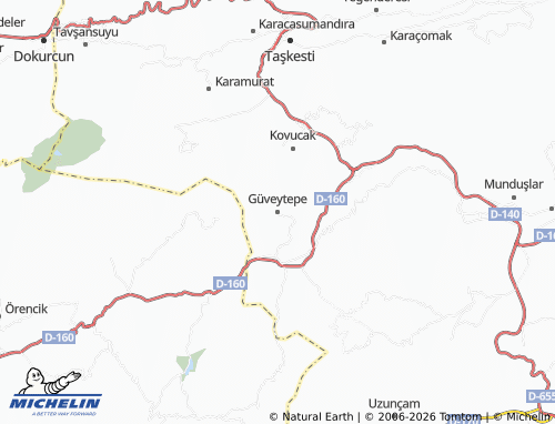 MICHELIN Güveytepe map - ViaMichelin