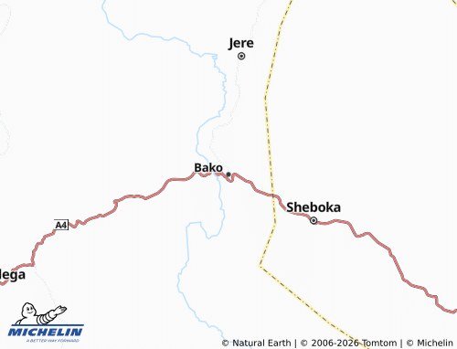 Mappa MICHELIN Bako - ViaMichelin