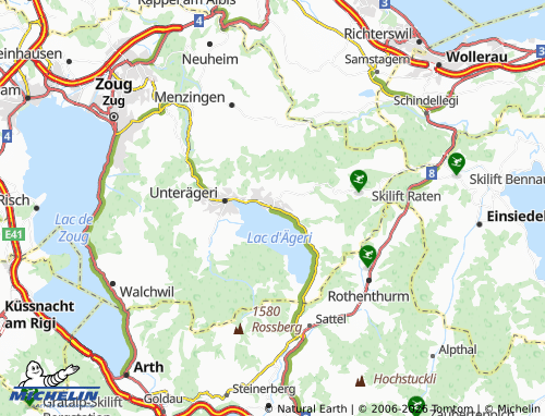 Mapa MICHELIN Oberägeri - ViaMichelin