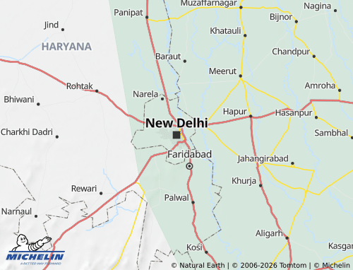 MICHELIN-Landkarte Delhi - ViaMichelin