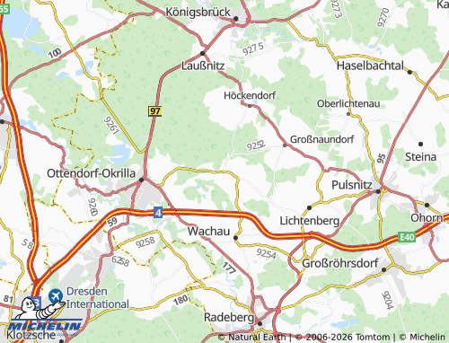 MICHELIN Lomnitz map - ViaMichelin