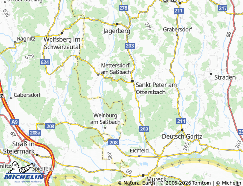 Carte MICHELIN Unterrosenberg - ViaMichelin