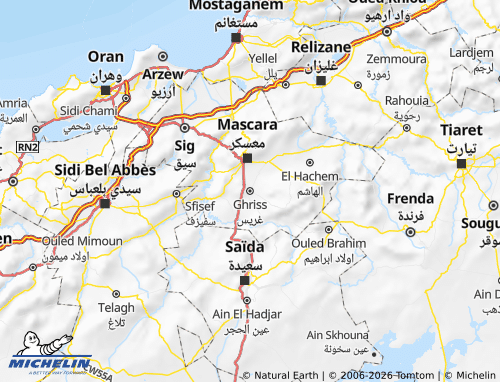Mappa MICHELIN Gharees - ViaMichelin