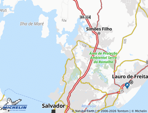 Mapa MICHELIN Paripe - ViaMichelin