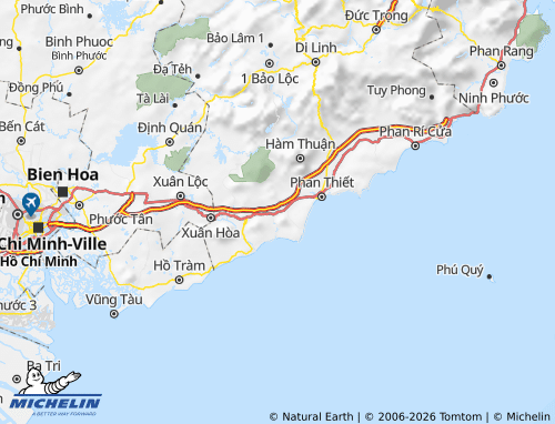 Mapa MICHELIN Hàm Thuận Nam - ViaMichelin