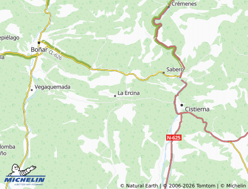 MICHELIN Oceja de Valdellorma map - ViaMichelin