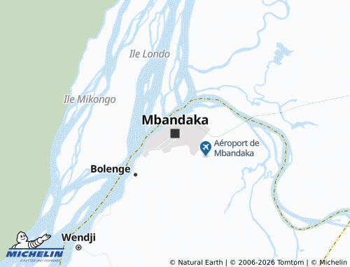 MICHELIN-Landkarte Mbandaka - ViaMichelin